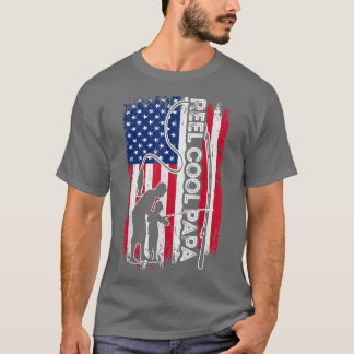 Camiseta Reel Guay PAPA Pescador Bandera Americana PAPA F