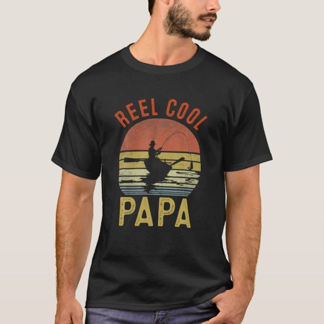 Camiseta Reel Guay Papa Pescador de regalo de Padre Día Pes (Anverso)