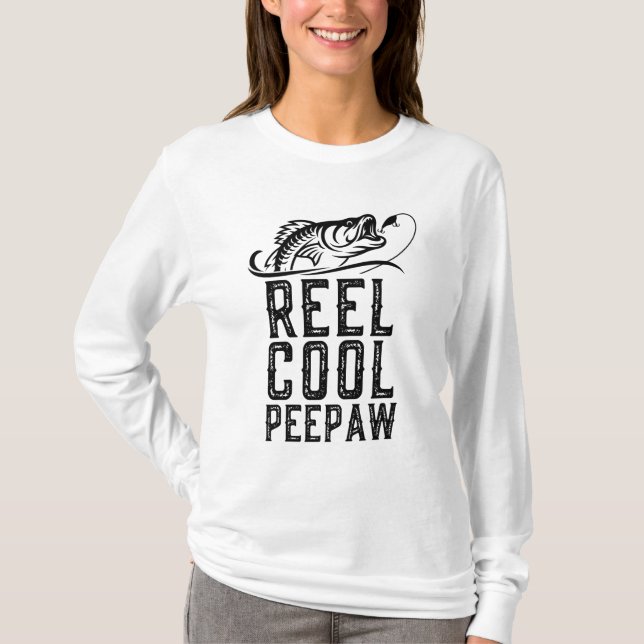 Camiseta Reel Guay Peepaw Pesca Gracioso Abuelo Regalo Cris (Anverso)