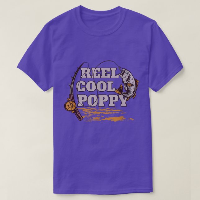 Camiseta Reel Guay PoppyFishing Abuelo Orgulloso Pescador (Diseño del anverso)