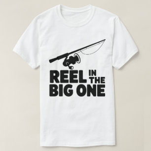 Camiseta Reel In The Big One Fishing Rod Silhouette