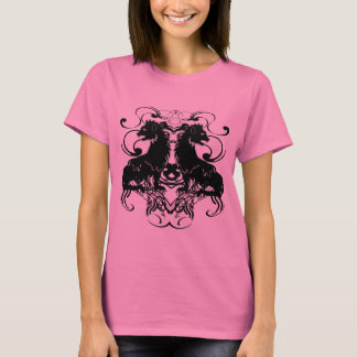 Camiseta Reelaboración de leones vintage con Swirls
