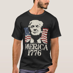 Camiseta Reelección de Trump 2020 Merica Betsy Ross 1776
