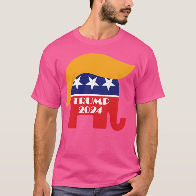 Camiseta Reelección del presidente Trump 2024 (Anverso)