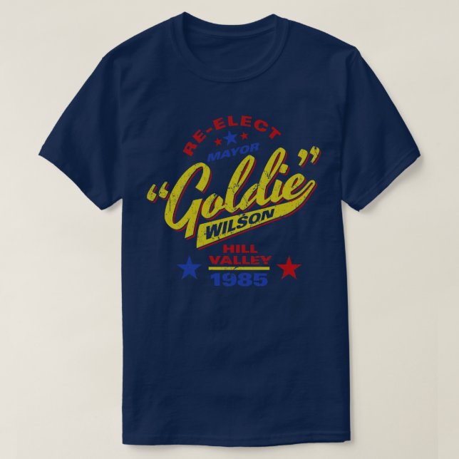 Camiseta Reelegir al alcalde Goldie Wilson (Diseño del anverso)