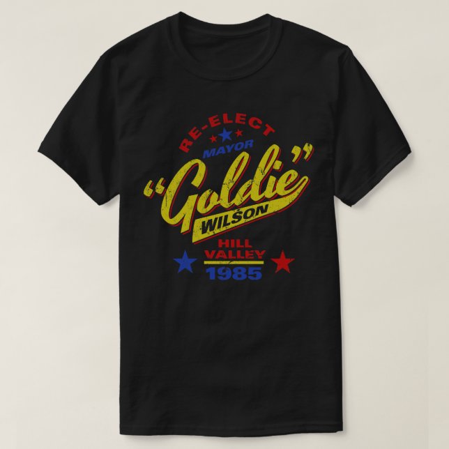 Camiseta Reelegir al alcalde Goldie Wilson (Diseño del anverso)