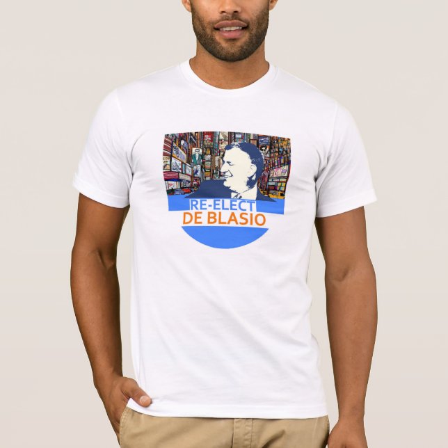 Camiseta Reelija a Bill de Blasio (Anverso)