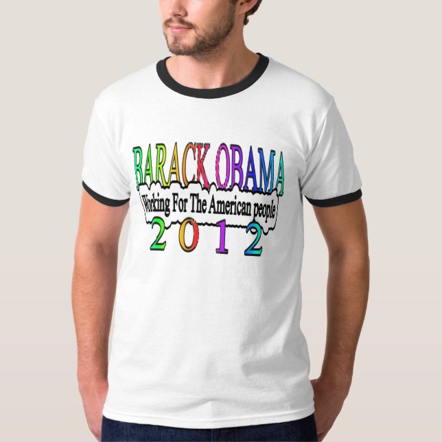 Camiseta Reelija a presidente Obama (Anverso)
