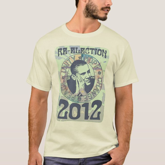 Camiseta Reelija el engranaje de presidente Obama Election (Anverso)