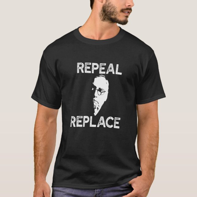 Camiseta REEMPLAZAR Mitch McConnell Anti Turtle Face Meme (Anverso)