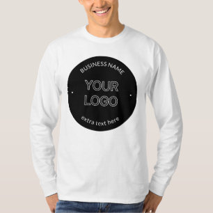 Camiseta Reemplazo de logotipo editable y nombre comercial