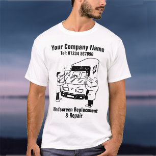 Camiseta Reemplazo de parabrisas y reparación de parabrisas