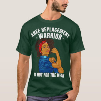 Camiseta Reemplazo de rodilla Mujeres afroamericanas negro 