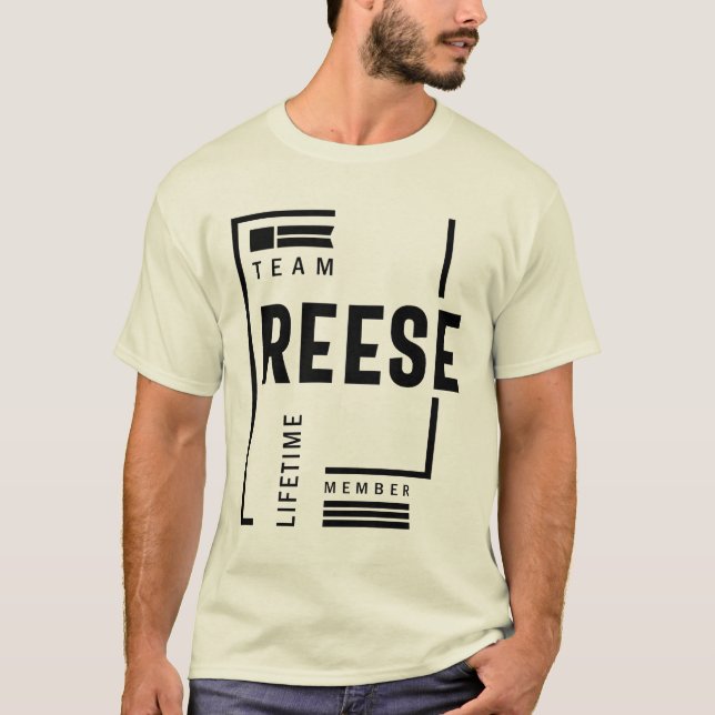Camiseta Reese Personalized Name Birthday Gift (Anverso)