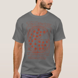 Camiseta Referencia de película divertida Vitruvian Pizza T