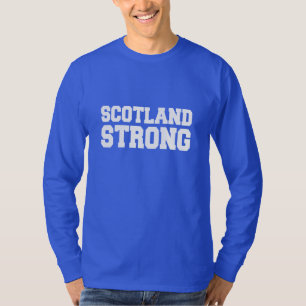 Camiseta Referéndum en Escocia sobre azul