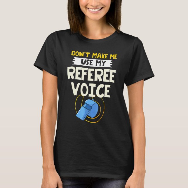 Camiseta Referente Ref Whistle Mujeres Niños Fútbol (Anverso)