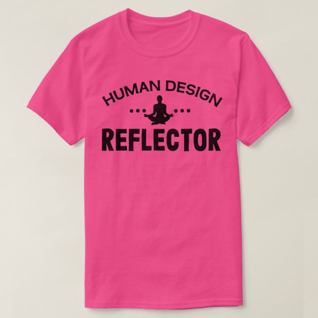 Camiseta Reflector de diseño humano (Diseño del anverso)