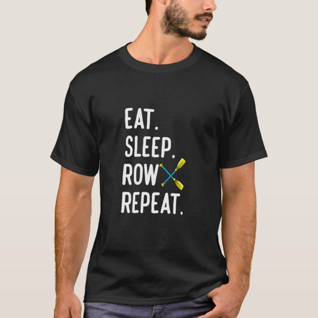Camiseta Reflector De Rowing De Repat Rowing Sleep Row Coxs (Anverso)