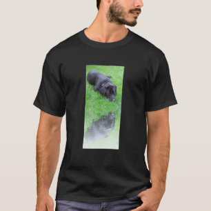 Camiseta Reflejo de Labrador Negro en Agua Labrador Retrie