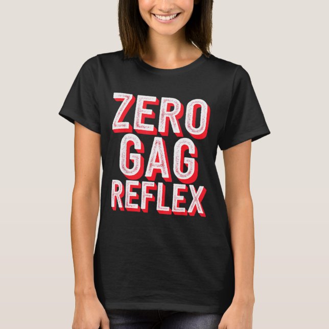 Camiseta Reflejo nauseoso cero, fiesta de soltera divertida (Anverso)
