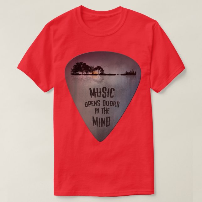 Camiseta REFLEXIÓN A Púa de guitarra Dolorosa Reflexiones M (Diseño del anverso)