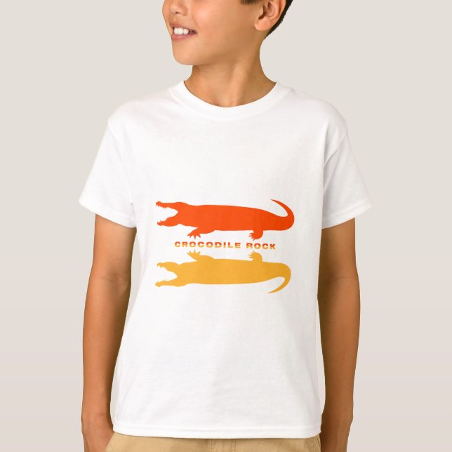 Camiseta Reflexión cocodrilo (Naranja) (Anverso)