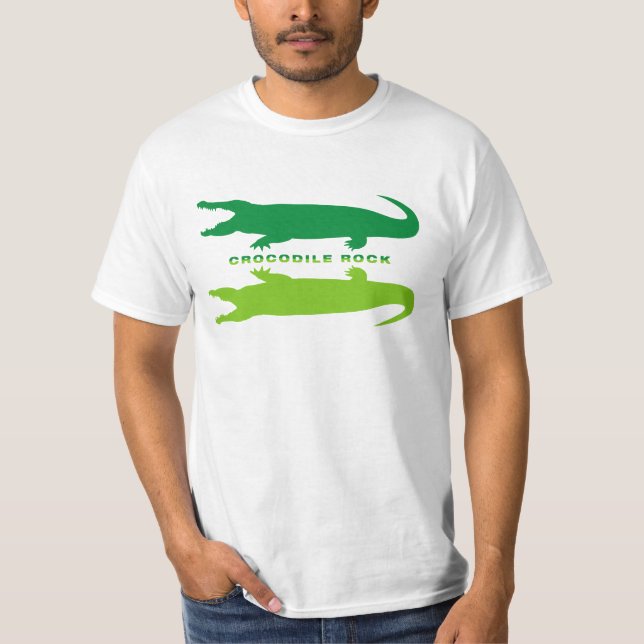 Camiseta Reflexión de cocodrilos (verde) (Anverso)