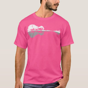 Camiseta Reflexión de la naturaleza Guitarra Shirt Band Mus