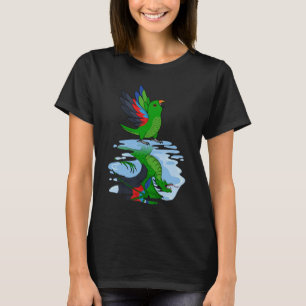 Camiseta Reflexión de loro y dragón en macho ecléctus