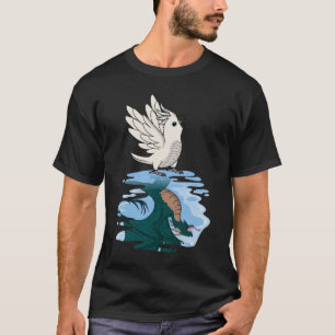 Camiseta Reflexión de loro y dragón I Cockatoo blanco 2
