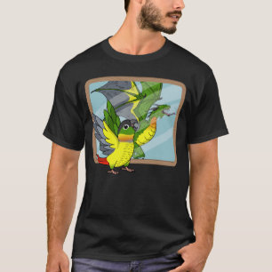 Camiseta Reflexión de loro y dragón I del lado amarillo Ver