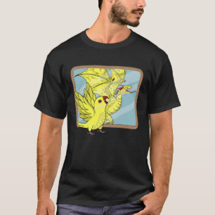 Camiseta Reflexión de loro y dragón I Ringnec indio amarill