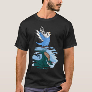 Camiseta Reflexión de loro y dragón sobre el Budgie Budgeri