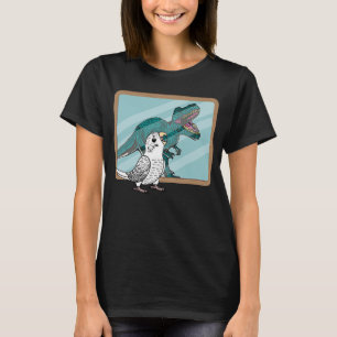Camiseta Reflexión de loro y rex en el Budgerigar del Budgi