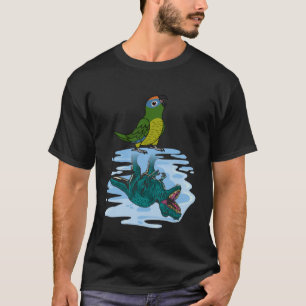 Camiseta Reflexión de loro y rex en el sentido de enmascara