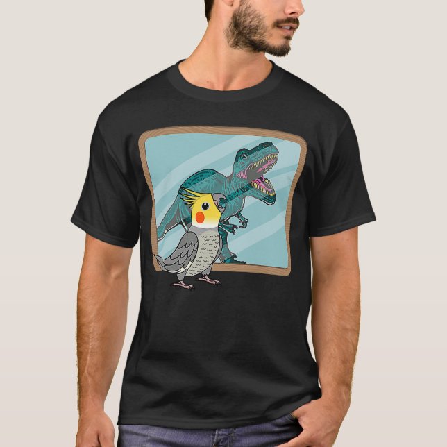 Camiseta Reflexión de loro y sexo en Cockatiel (Anverso)