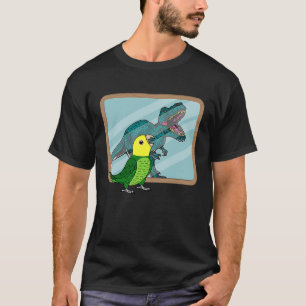 Camiseta Reflexión de loro y sexo I Ama de cabeza doble ama