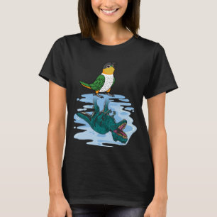 Camiseta Reflexión de loro y sexo I Caique de cabeza negra