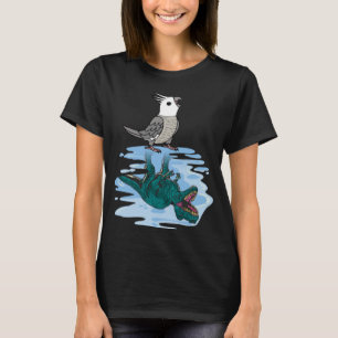 Camiseta Reflexión de loro y sexo I Cockati gris de cara bl