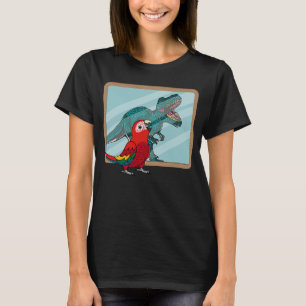 Camiseta Reflexión de loro y sexo I escarlet Macaw