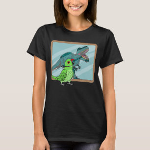 Camiseta Reflexión de loro y sexo I Ringneck indio verde