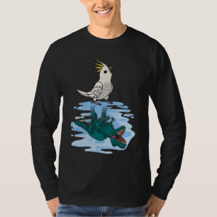 Camiseta Reflexión de loro y sexo I Sulfuro crema Cockatoo