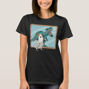 Camiseta Reflexión de loro y sexo I Sulfuro crema Cockatoo