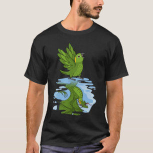 Camiseta Reflexión de loros y dragones en Amazonía napada a