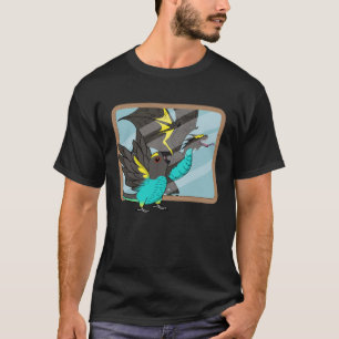 Camiseta Reflexión de loros y dragones en el loro de los or