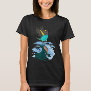 Camiseta Reflexión de loros y dragones en el loro de Meyers