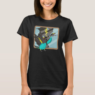Camiseta Reflexión de loros y dragones en el loro de Meyers