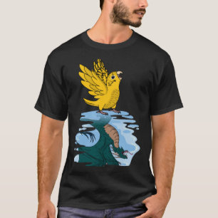 Camiseta Reflexión de loros y dragones I Bugie de Lutino am