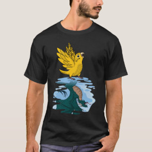 Camiseta Reflexión de loros y dragones I Bugie de Lutino am